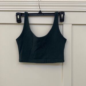 Brandy Melville Dark Green Cropped Bra Top